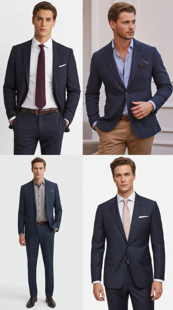 . Navy Blue Suit Versatility