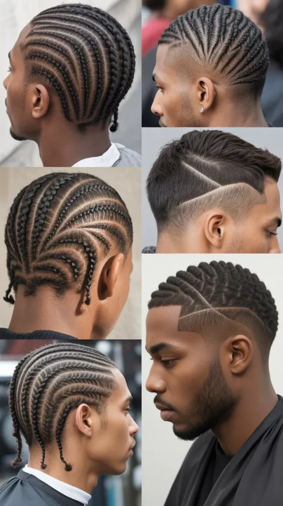  Zigzag Cornrow Fade