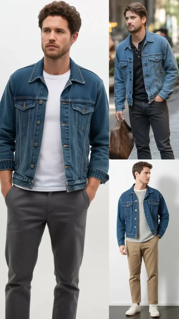 Denim Jacket with T-Shirt