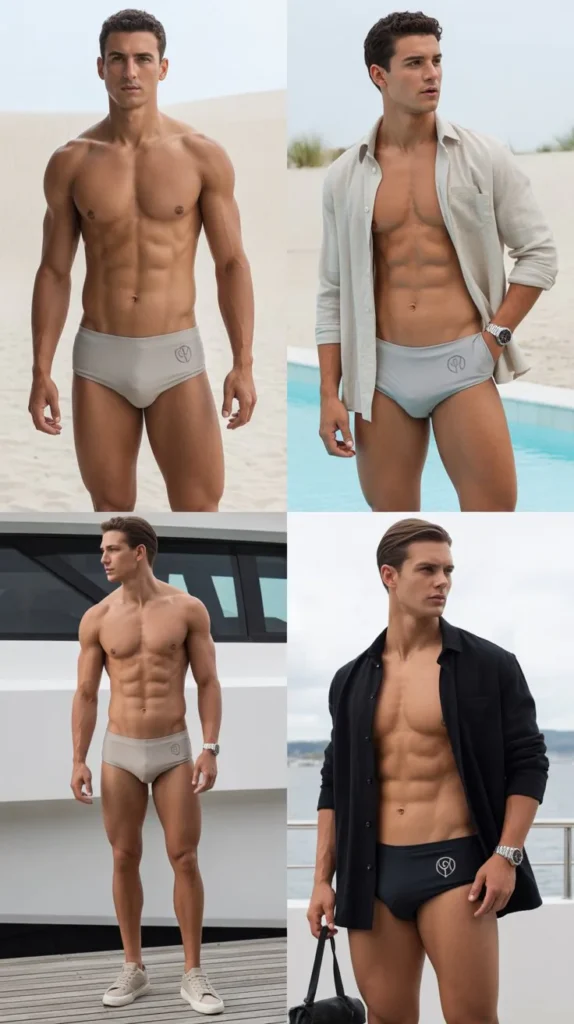 . Minimal Logo Swim Briefs