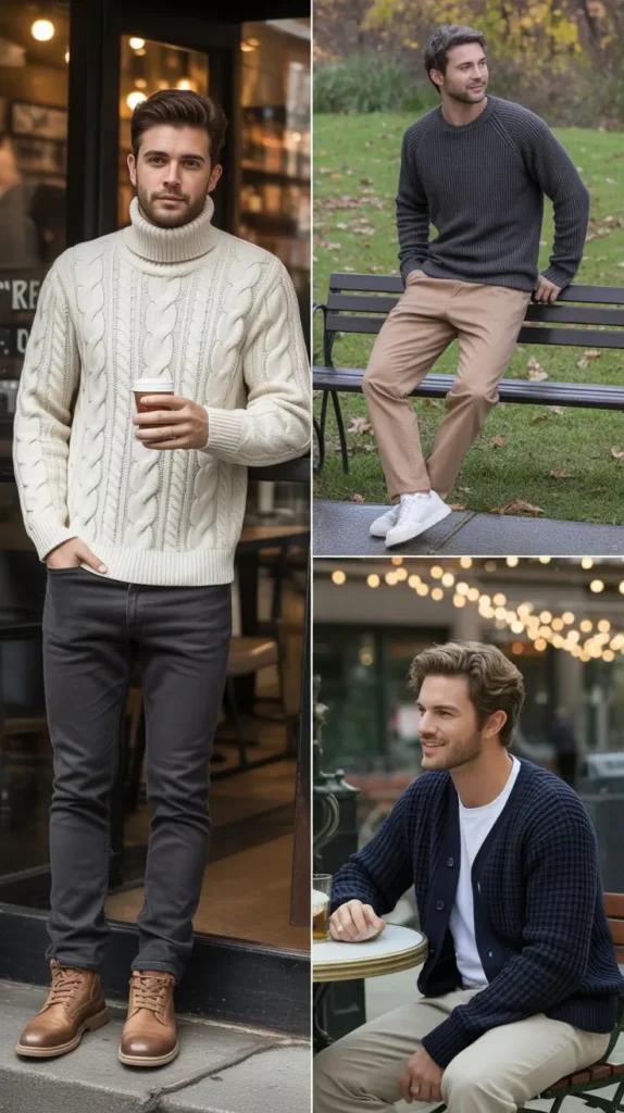 Knitwear with Slim Fit Jeans