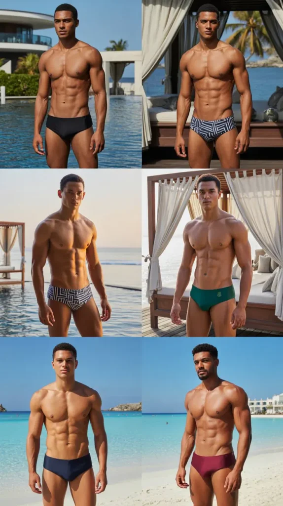 Luxury Designer Swim Briefs