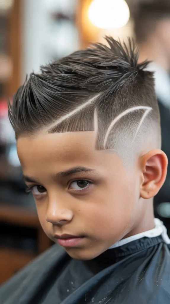 Burst Fade Faux Hawk Design