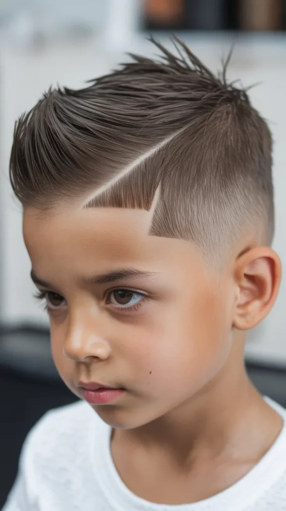  Mohawk Fade with Soft Fringe Faux Hawk
