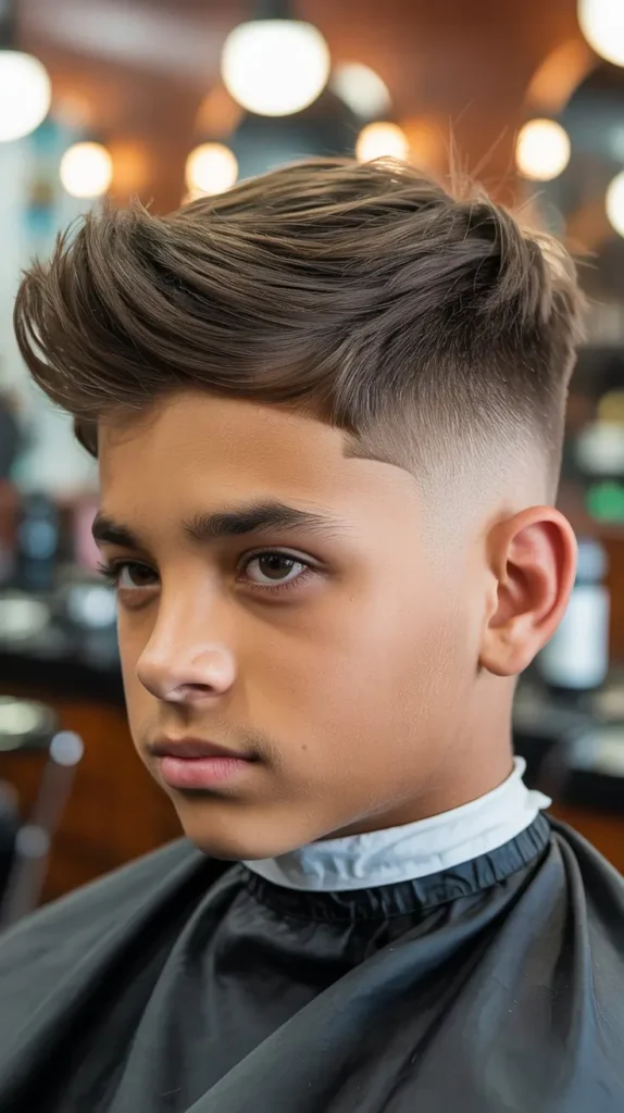  Long Brush Up Fade