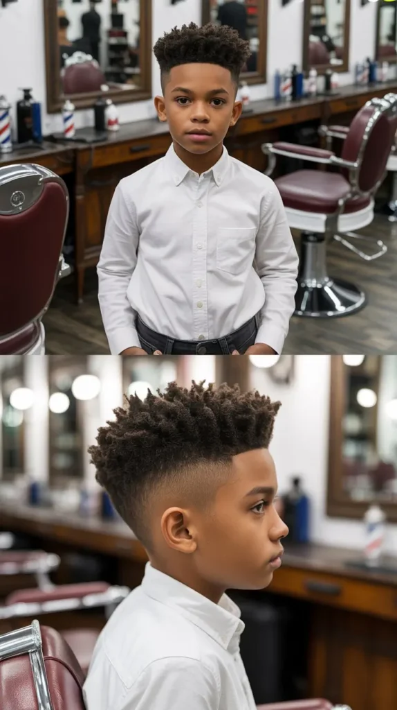 Classic High Fade with Textured Top