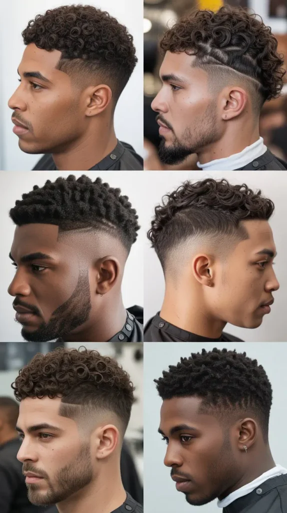 . Short Curly Fade