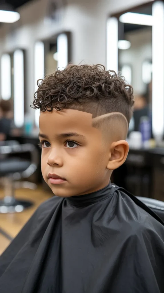 Mohawk-Inspired Faux Hawk with Tribal Lines