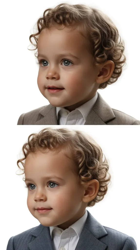 20. Curly Slicked Back Style