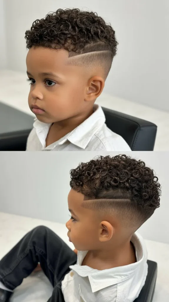 The Curly Undercut Fade