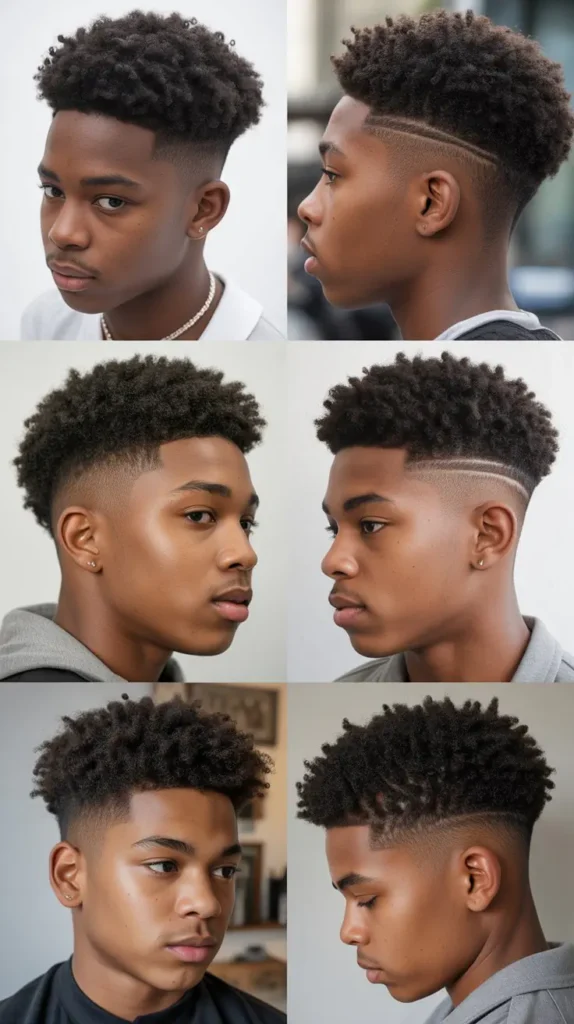 Curly Fro Fade