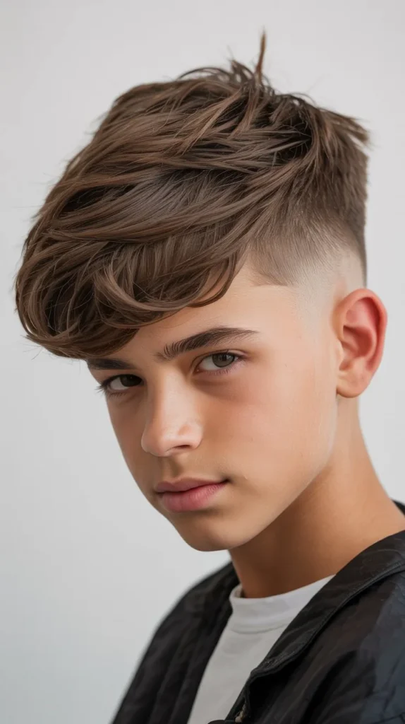 Long High Fade with Volume
