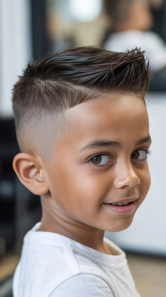 Taper Fade Faux Hawk Natural Look