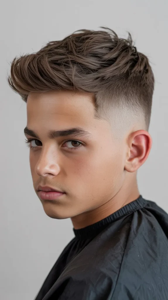 Long Skin Fade with Texture
