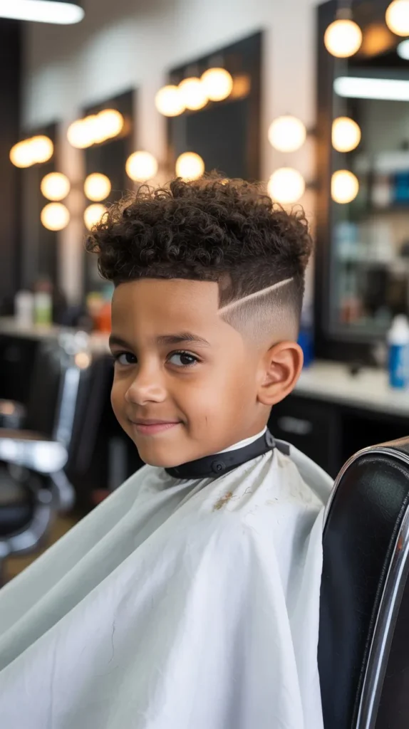 Afro Fade Faux Hawk