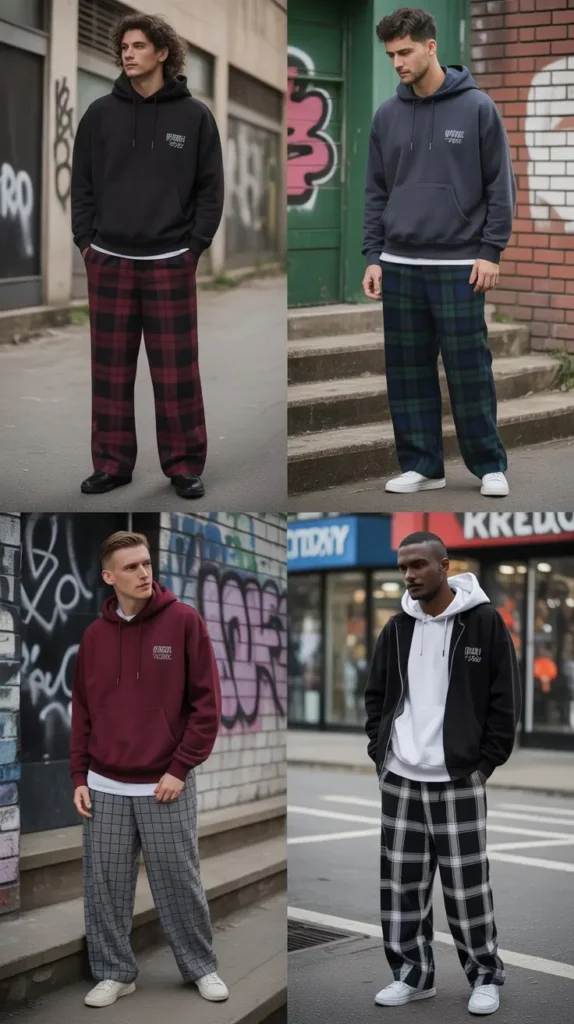 Plaid Pants Streetwear Outfit
