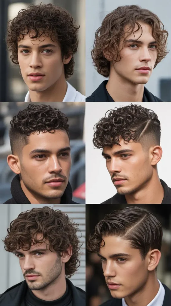 Wet Curly Hairstyle