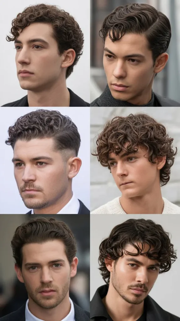  Curly Slick Back