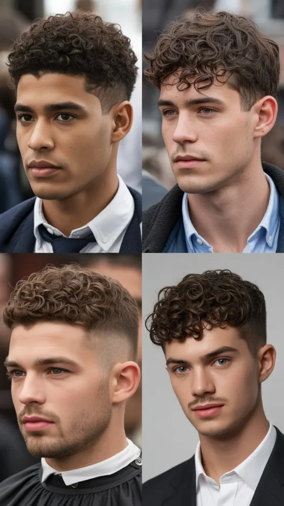 Curly Ivy League Haircut