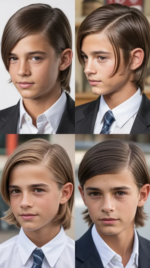 Straight Hair with Side Sweep