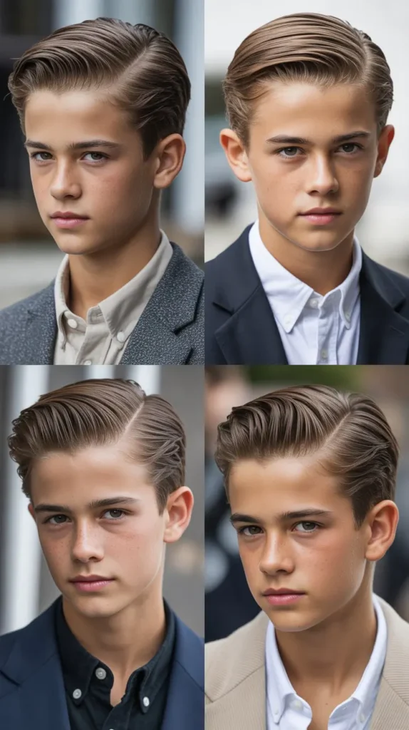 Slick Back Haircut