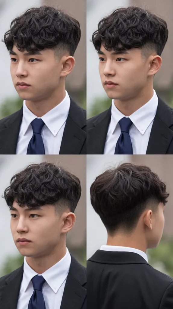 Curly Mohawk Style