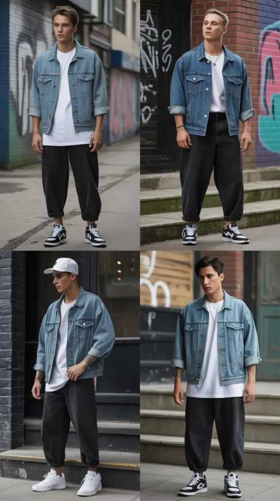 Oversized Denim Jacket Look