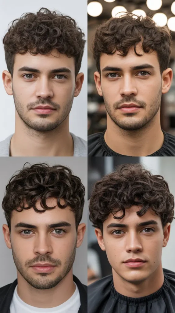 Curly Caesar Cut