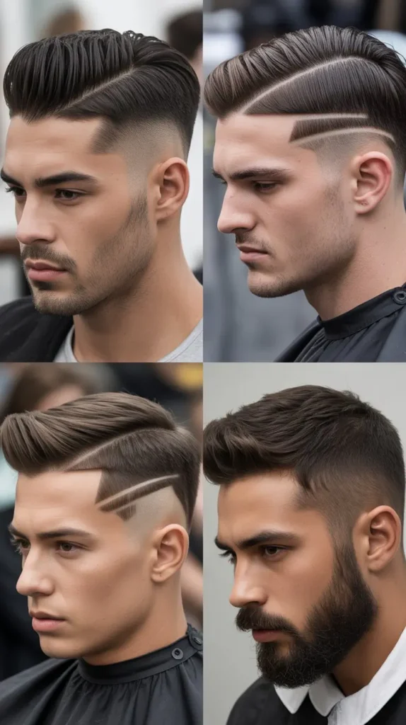 Hard Part Hairstyle