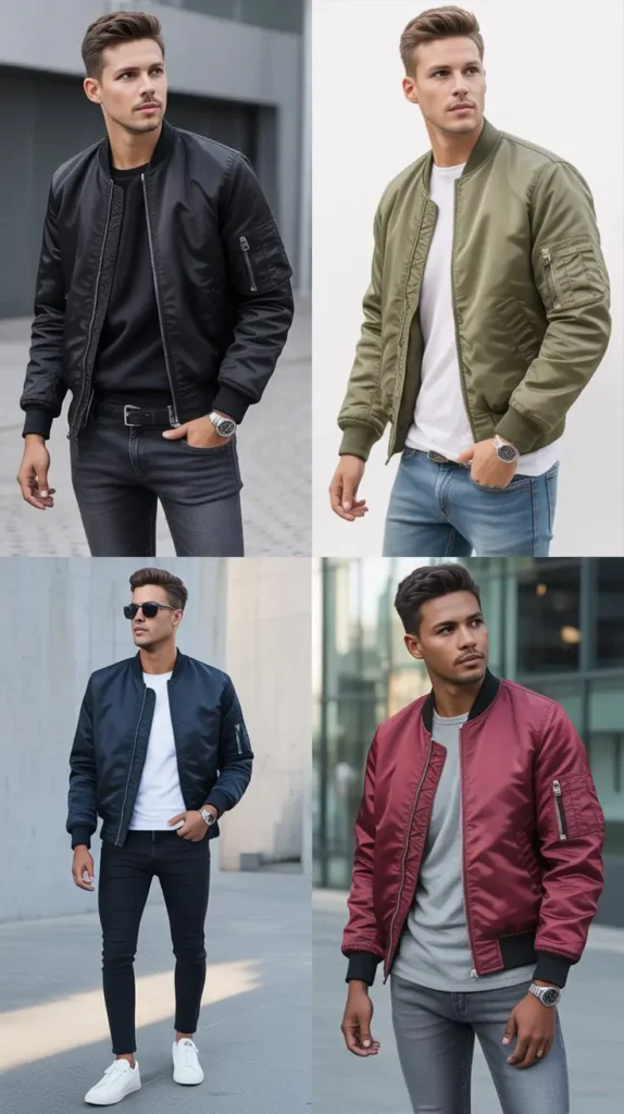Bomber Jacket with Jeans