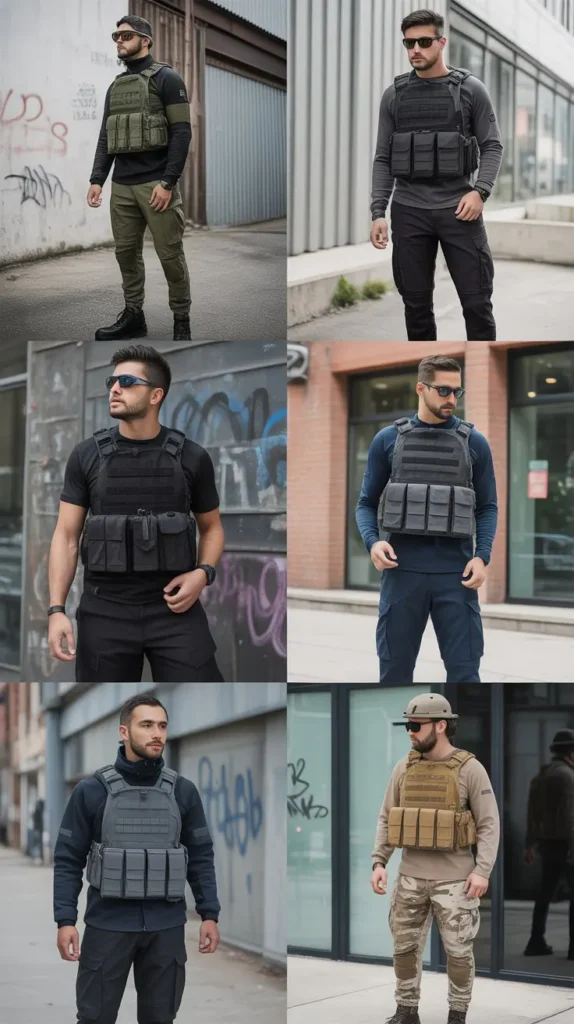 Utility Vest with Cargo Pants