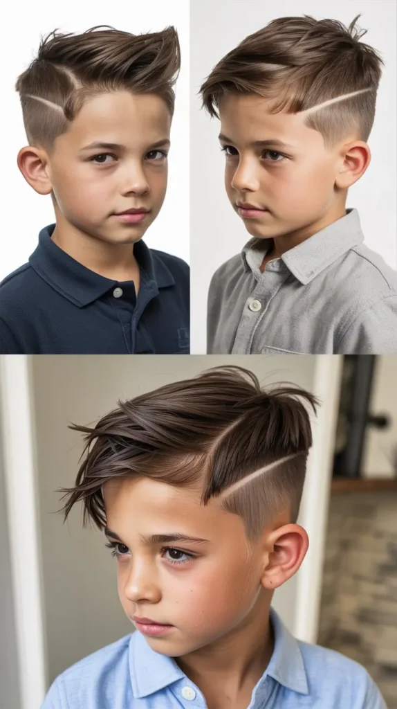 Faux Hawk with Long Bangs Blend