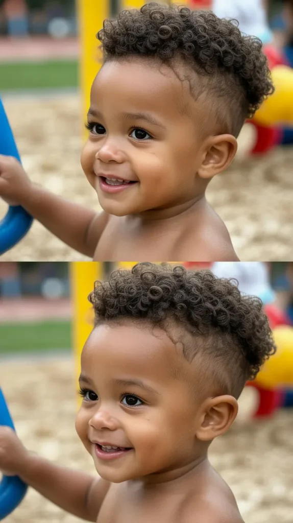 12. Curly Mohawk (Age-Appropriate Version)