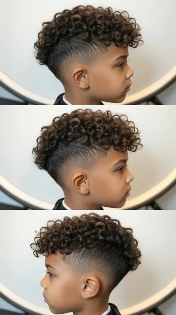 Curly Low Fade