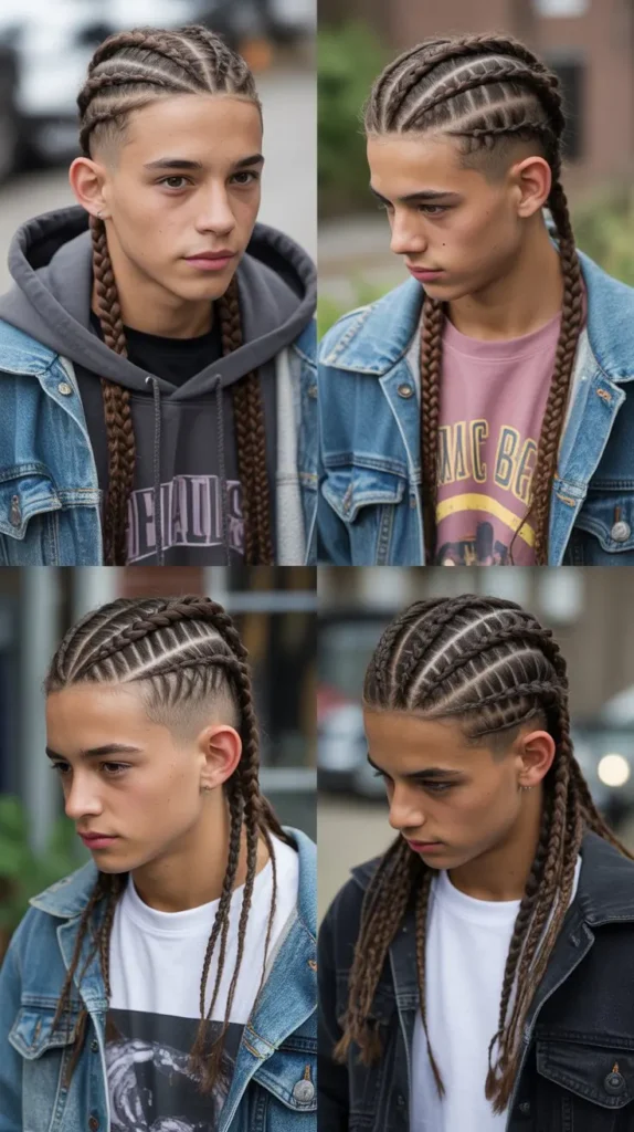 Half-Up Braids