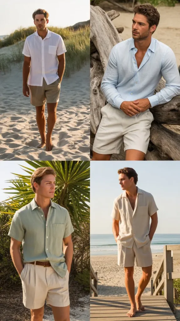 Linen Shirt With Shorts