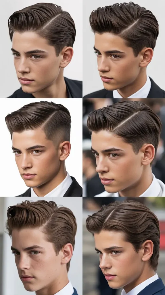 Slick Back Haircut