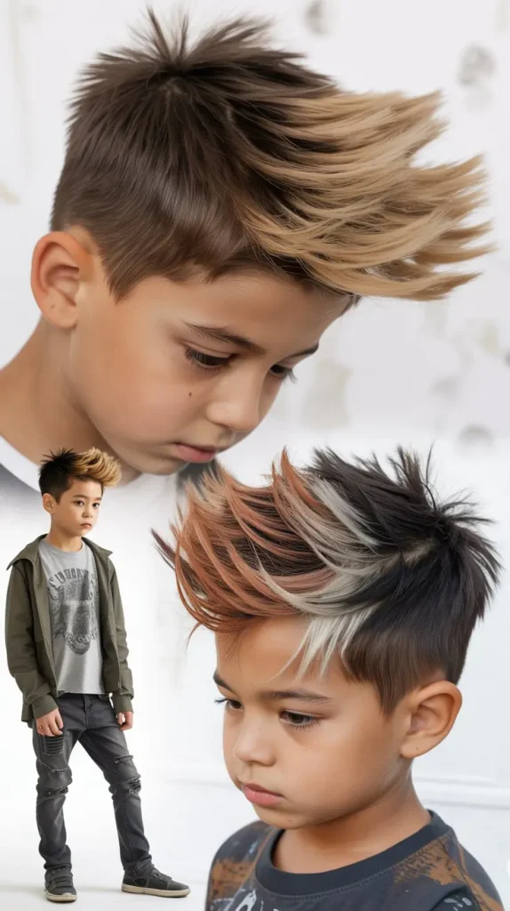 Colored Faux Hawk with Highlights