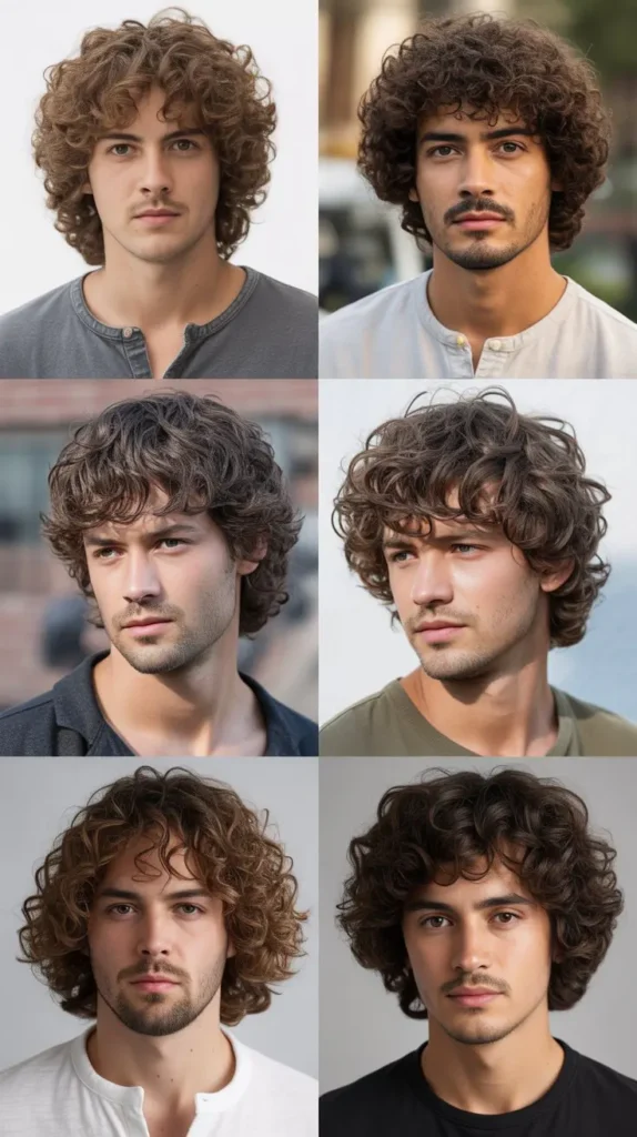 Shoulder-Length Curly Hair
