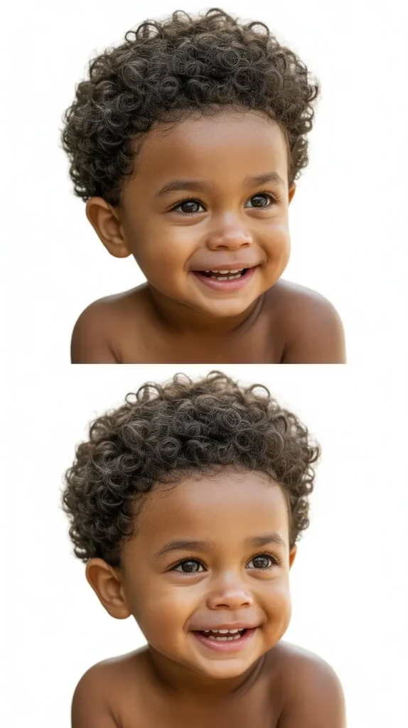 Curly Afro-Textured Short Cut