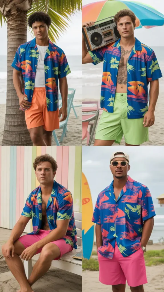 Hawaiian Shirt with Shorts