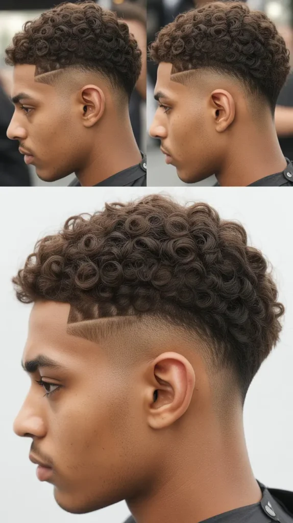  Curly Drop Fade