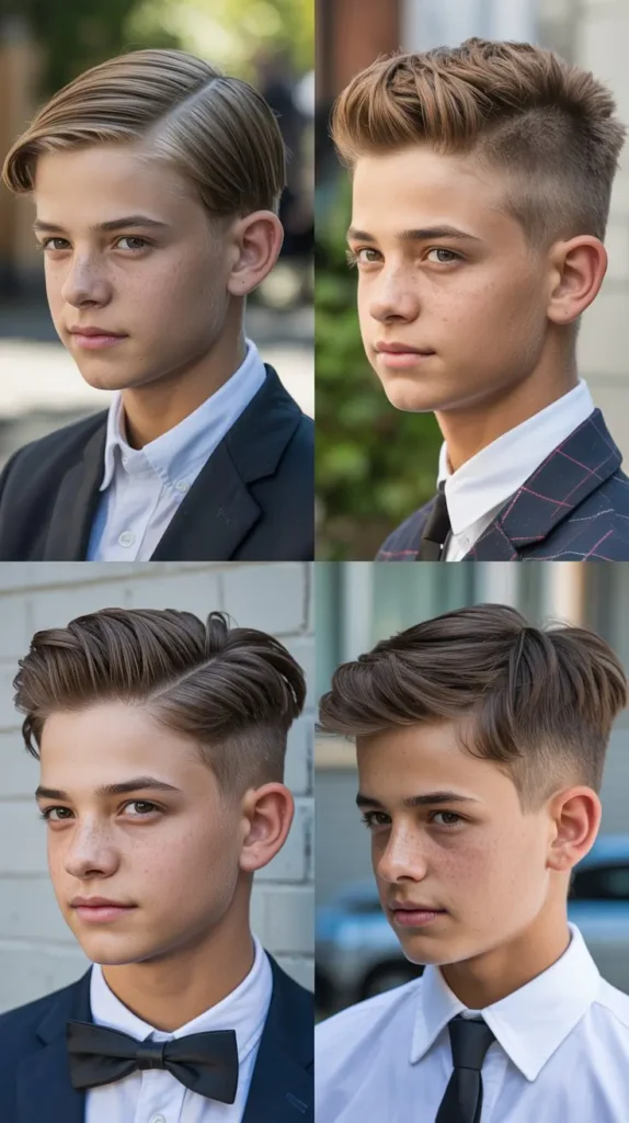  Side Part Straight Haircut