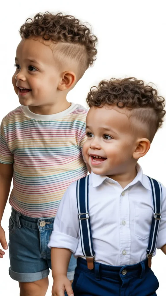 7. Curly Undercut with Top Length