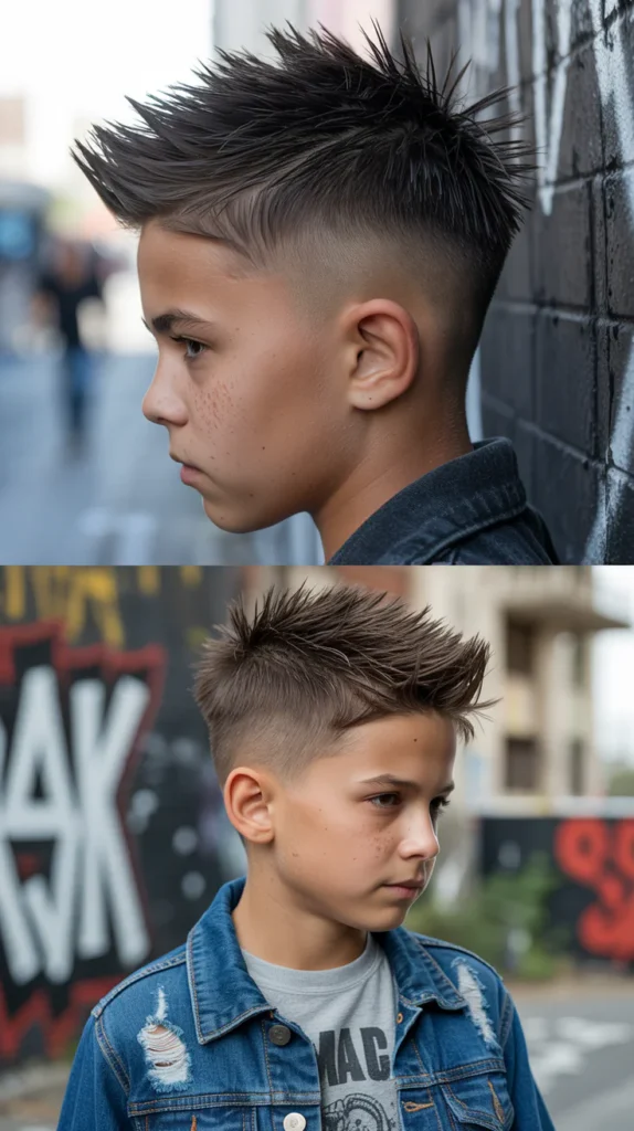 Spiky Faux Hawk with Defined Texture