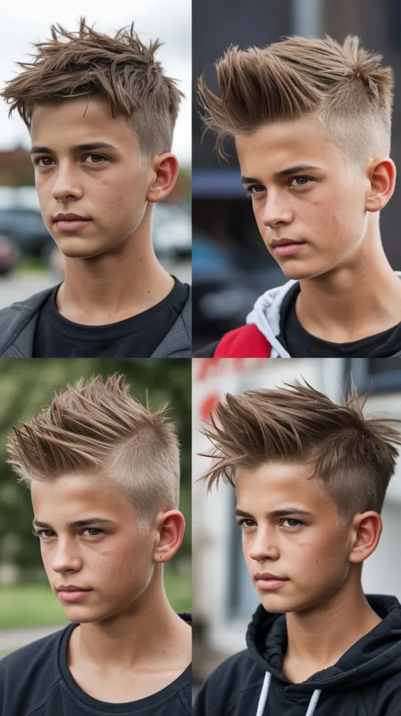 Spiky Straight Haircut