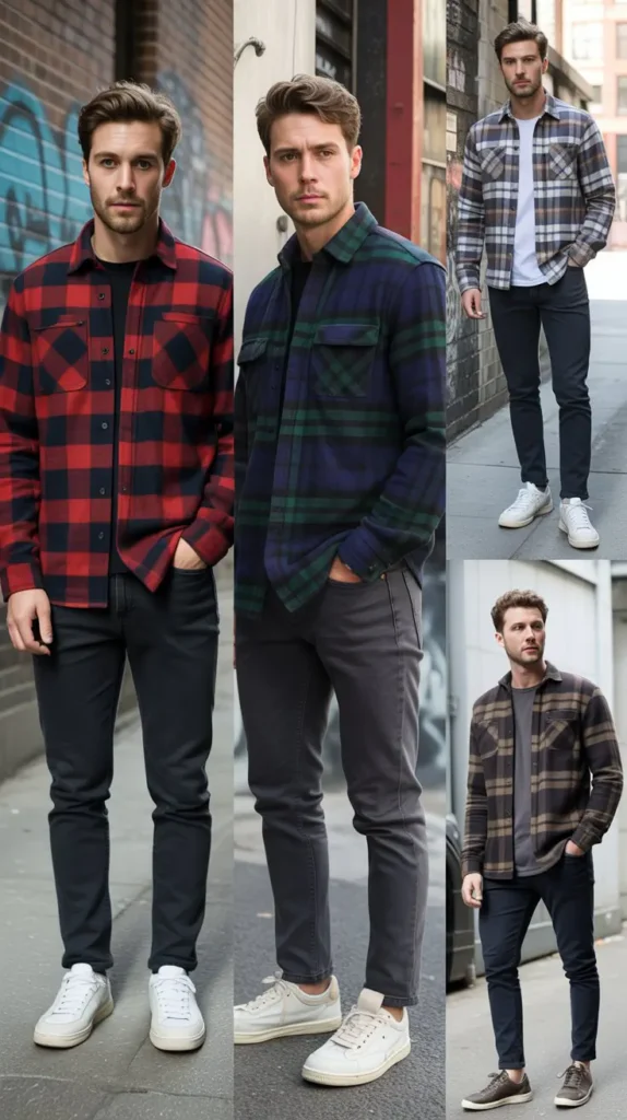  Flannel Shirt with Skinny Jeans