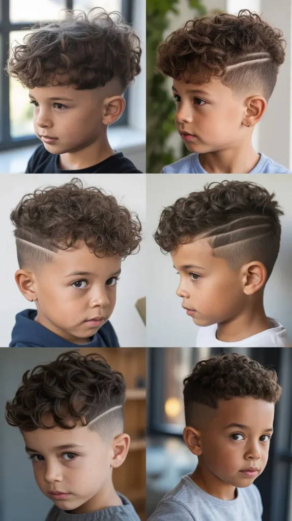 Tapered Curly Haircut