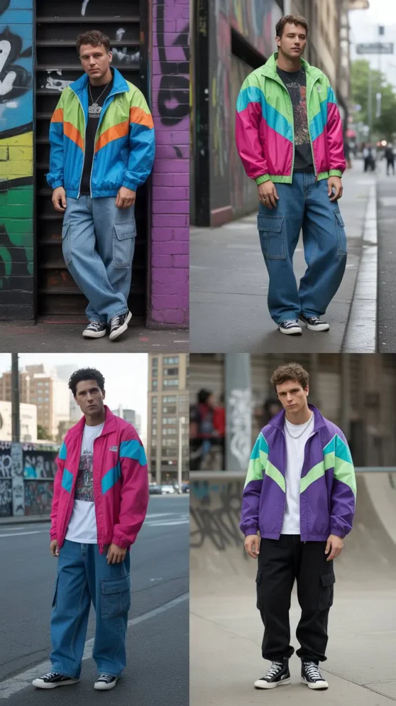  Retro Windbreaker Outfit