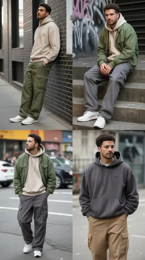 Cargo Pants with Hoodie